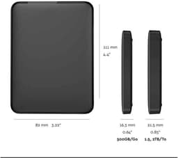 RFWR® Externe Harde Schijf 4TB, 2TB, 1TB - Mobiele Opslag, Waterdicht en Stofdicht, Geschikt voor PC, Laptop en Meer — thumbnail 4