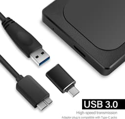 RFWR® Externe Harde Schijf 5 TB Draagbaar Ultradun USB 3.0 Geheugen voor PS4, Xbox, PC en Laptop — thumbnail 4