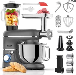 RFWR® Krachtige 2000W Keukenmachine met 6,2L Mengkom en Multifunctionele Accessoires — thumbnail 1