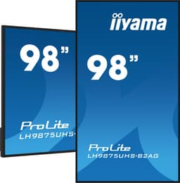 iiyama LH9875UHS-B2AG beeldkrant Digitale signage flatscreen 2,48 m (97.5") LED Wifi 500 cd/m² 4K Ultra HD Zwart Type processor Android 11 24/7 — thumbnail 1