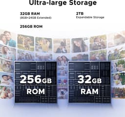 DOOGEE Note 59 Pro 5G - Smartphone - Mobiele Telefoon - 32 GB RAM+ 256 GB ROM (2TB/TF) - Android 15- 6,75 inch HD & 120Hz IPS - 6250 mAh - UNISOC T8200 - AI camera - Face ID - Widevine L1 - Goud — thumbnail 4