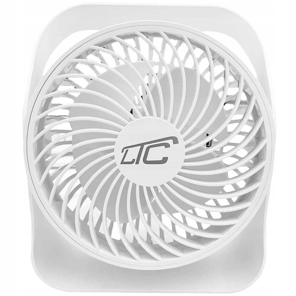 LTC - ventilator - draadloze bureauventilator - opladen via USB C, 4 snelheidsniveaus, 2000 mAh batterij, LXWB16 — afbeelding 1