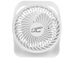 LTC - ventilator - draadloze bureauventilator - opladen via USB C, 4 snelheidsniveaus, 2000 mAh batterij, LXWB16