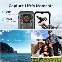 DOOGEE S Punk Pro - Outdoor Smartphone - 20GB RAM +512GB ROM / 2 TB TF- 10800 mAh & 33W - 128dB Lautsprecher- 6.6'' FHD+ 90Hz -LED Lichteffekt -Face ID - Vingerafdruk - Handschoenmodus - NFC- GPS-Oranje — thumbnail 2