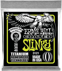 Ernie Ball 3121 Coated Slinky's Titanium Snaren voor Elektrische Gitaar (10-46) — thumbnail 1
