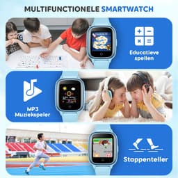 Rock&Rose 4G GPS Horloge Kind - Inclusief Simkaart - SOS Functie - Kinder Smartwatch - Kinderhorloge Jongen Smartwatch - Smartwatch Kinderen - Blauw — thumbnail 5