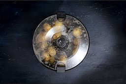 Gastronoma Elektrische Aardappelschiller - 85W - Aardappelschrapmachine met slacentrifuge - 18220001 - Zwart — thumbnail 2