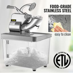 Commerciële Sneeuwkegelmachine Ijsscheerapparaat 180 kg/uur Sneeuwkegelmaker 300W Ijsbreker — thumbnail 5