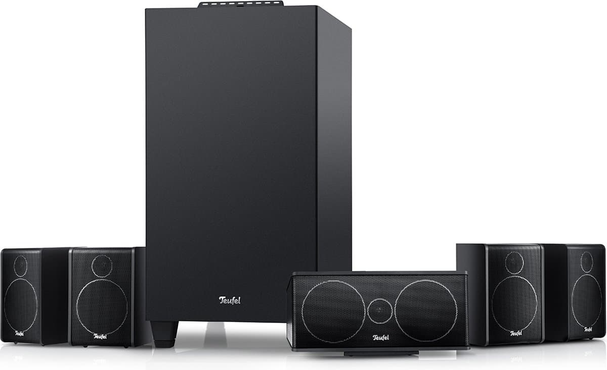 Teufel CONSONO 25 CONCEPT Surround 5.1 set - Home cinema set incl. subwoofer met geïntegreerde AV-ontvanger - Bluetooth 5.0 - zwart — afbeelding 1