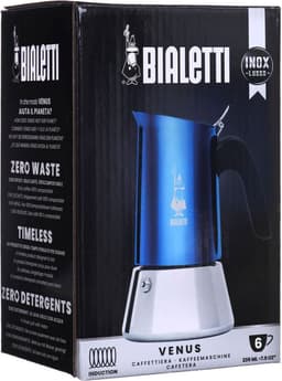Bialetti Venus Blue metallic - Percolator - 6 kops - Roestvrijstaal - Inductiegeschikt — thumbnail 4