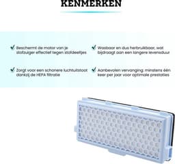 Actieve HEPA-filterset 2 stuks geschikt voor Miele Classic Compact C1, Complete C2 en C3 — thumbnail 4