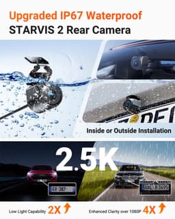 VANTRUE N4 Pro S 4K dashcam voor de auto, 3-kanaals 4K + 1080P + 1440P met GPS, parkeerbewaking 24 uur, spraakbediening, IR-nachtzicht, LTE — thumbnail 5