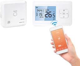 Slimme Wifi Thermostaat voor Gasboiler - Draadloos Programmeerbaar met App en Stembediening — thumbnail 1