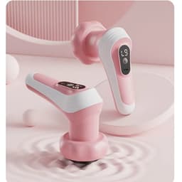 Massagebal - Massage Apparaat met 5 Verwisselbare Koppen - Huidverstevigend - Elektrisch Shiatsu Massage Apparaat voor Nek - Schouder - Rug - Voeten - Hele Lichaam - Perfect Moederdag Cadeau — thumbnail 1