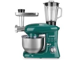 Keukenmachine met 7 accessoires voor veelzijdig koken - Groen - 6 Liter