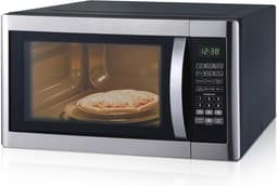 Grote Magnetron met Grill - 42 Liter Zetel met 1100W en 1400W, 11 Vermogensstanden en Automatische Menu's — thumbnail 1