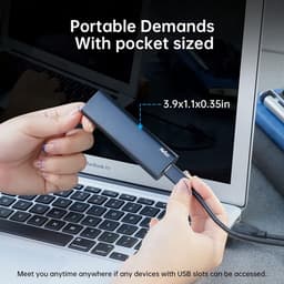 Draagbare 500GB externe opslag voor gegevens - USB 3.0 & 2.0, plug-and-play, schokbestendige behuizing — thumbnail 5