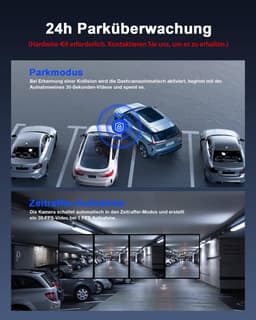 A4 Dashcam - 4K - 170 graden kijkhoek - Wifi - Gps - FullHD resolutie - Night vision - Parkeerbeveiliging - 1,5 inch Ips Lcd - dashcam voor auto - 170 + 150 graden kijkhoek - G Sensor- Full HD achter camera 1080P — thumbnail 4