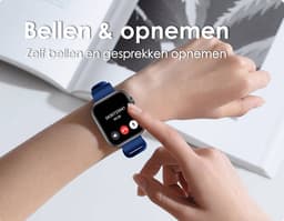 Voltic® Smartwatch Blauw - Dames & Heren Sporthorloge - Android & iOS - Waterdicht Horloge - Sport & Gezondheidstracker - 47mm — thumbnail 5
