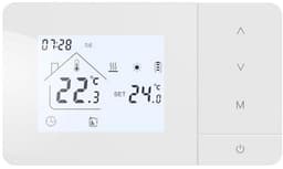 Programmeerbare Thermostaat voor Gasketel - Wandthermostaat met Handmatige Bedieningen en Batterij - 2 Draad Thermostaat — thumbnail 1