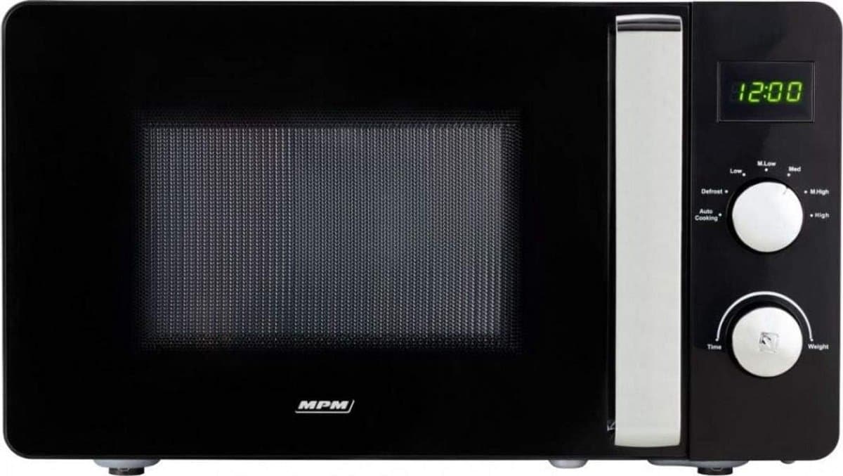 Magnetron Oven - Keukenapparaat - Maaltijden Bereiden - Automatische Ontdooifunctie - 20 Liter - Zwart — afbeelding 1