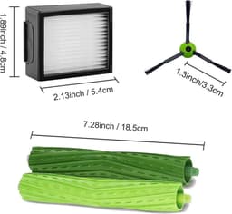 Geschikt voor Vervangende onderdelen Accessoires voor iRobot Roomba J7 i7 i6 i3 i4 i2 i5 i8 i1+/Plus e5 e6 I E J Serie Stofzuiger, 1 set rubberen rolborstels, 4 filters, 4 stuks eidingborstel — thumbnail 4