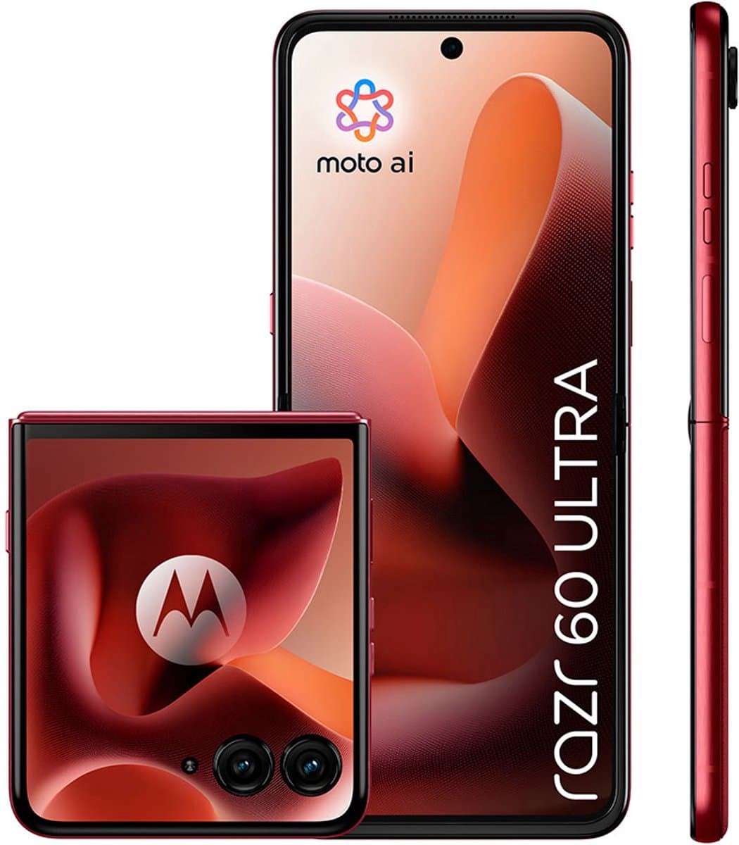 Motorola Razr 60 Ultra - Smartphone - 16GB RAM - 512GB Opslag - Rio Red — afbeelding 1