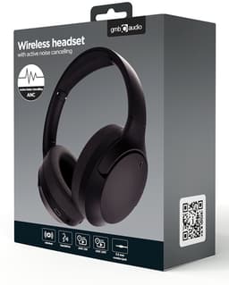 Gembird Bluetooth Stereo Koptelefoon met Actieve Ruisonderdrukking, Comfortabele Oorkussens, Lange Batterijduur, en Naadloze Overgang tussen Gesprekken en Muziek, Zwart — thumbnail 3