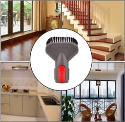 Daity Accessoireset voor het verwijderen van hardnekkige vlekken voor Dyson 5e generatie V15 V12 V11 V10 V8 V7 stofzuigers, vervangende borstelkop met stijve haren. — thumbnail 3