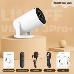 Quvo® Draagbare beamer - Beamer - Projector - Mini Beamer - Wit -10cm x 9cm x 16cm — thumbnail 5