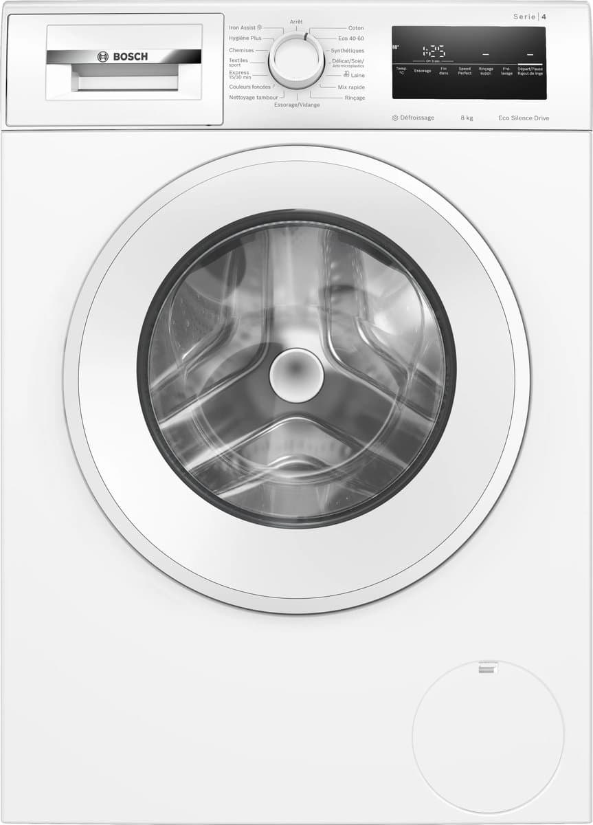 Bosch Serie 4 WAN2827UFR wasmachine Voorlader 8 kg 1400 RPM Wit — afbeelding 1