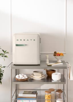 CREATE - Koelkast in retrostijl - Gebroken wit - Handvat Sage - FRIDGE RETRO 48L — thumbnail 5