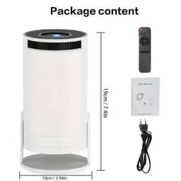 Ultra HD Projector 720P Native/4K Decoding – 290ANSI, Dual-Band WiFi, Verstelbare Lens, Lichtgewicht & Duurzaam – Smart Projector voor Thuis, Kantoor & Filmavond — thumbnail 4