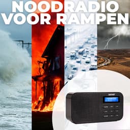 Denver DAB Radio - Noodradio / Noodpakket - Batterijen & Netstroom - Keukenradio - Draagbare Radio - DAB42 - Zwart — thumbnail 5