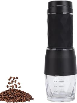 Cosensi - Draagbaar Koffiezetapparaat voor Buiten - Mini-espressoapparaat - Handperskoffiemachines - Compatibel met Capsules en Gemalen Koffie - Zwart — thumbnail 1
