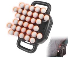Professioneel massagepistool met 34 koppen, 2000 mAh accu, 9 massagemodi en 20 snelheden voor diepe ontspanning