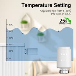 Slimme Radiator Thermostaat met Wifi - Digitale Temperatuurregeling via App & Spraakbesturing — thumbnail 4