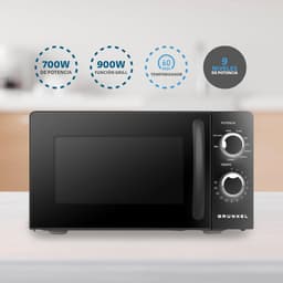 Magnetron 20 Liter met Grillfunctie en 700W Vermogen - Wit — thumbnail 4