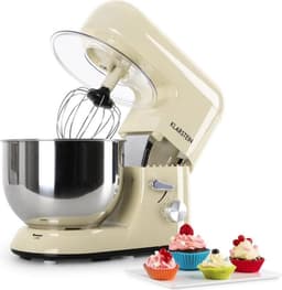 Klarstein keukenmachine, Knetmaschine met 5L kom, 1800W Profi keukenmachine met Knethaken en Schneebesen, Universal keukenmachine met 6 standen, Teigmaschine zum roeren, Kneten en Aufschlagen - Keukenmachine,2L - voor Keuken - Garde - RVS — thumbnail 1