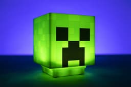 Minecraft Creeper Bureau‑lamp met Officiële Creeper‑geluiden, Handheld Nachtlampje voor Kinderkamer of Gamerdecoratie Officieel Gelicentieerde Minecraft Cadeaus – Paladone — thumbnail 2