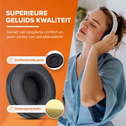 Oorkussens geschikt voor Beats By Dr. Dre Solo 2.0/3.0 wireless - Koptelefoon oorkussens voor Beats Solo zwart — thumbnail 2