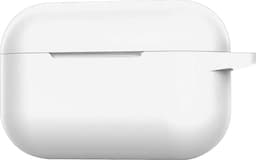 Case - Geschikt voor Apple AirPods Pro 2 - Siliconen Hoes met Clip - Silicone Hoesje Cover - Wit — thumbnail 5