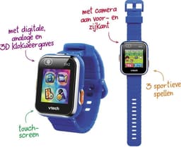 VTech KidiZoom DX2 Smartwatch Kinderen - Kinderhorloge Kids - Educatief Horloge - Cadeau - Kinderspeelgoed 5 Jaar tot 13 Jaar - Blauw — thumbnail 4