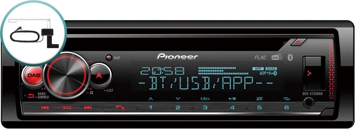Pioneer DEH-S720DAB Autoradio Enkel din Multicolour-CD Tuner-USB - 4 x 50 W — afbeelding 1