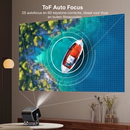 ULTIMEA Smart Beamer - 4K-ondersteuning Android TV 11.0 met Netflix, Full HD 1920x1080P, 90° Gimbal, 5G WiFi - Projector — thumbnail 4