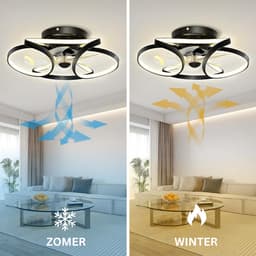 ApexArte® Plafondventilator met Verlichting - Plafonniere - Plafondlamp — thumbnail 3
