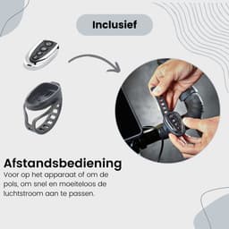 Vacmaster Cardio 54 - Fitness Fan 124W met Afstandbediening - Air Mover - Ventilator — thumbnail 5