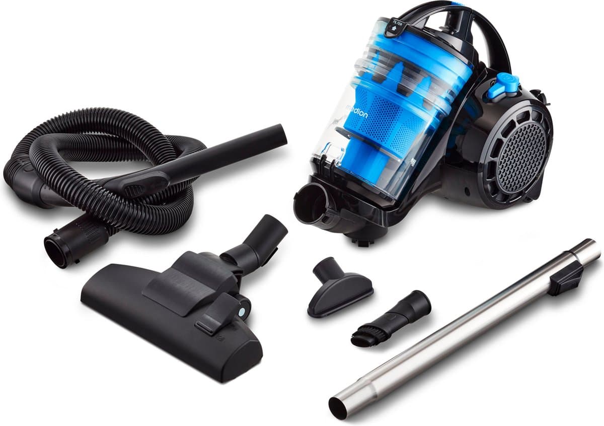 MEDION stofzuiger zonder stofzak P2000 (700 watt vermogen, 2 liter stofreservoir, wasbaar HEPA 13 filter, 8,5 m werkbereik, MD 11905) blauw — afbeelding 1