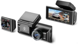 AZDome M770 Pro 3CH 4K Wifi Gps dashcam voor auto met interieur camera - 4K + 2x Full HD resolutie - Night vision - Parkeerbeveiliging - 64gb Micro SD kaart - 3,0 inch LCD scherm - 170 + 140 + 140 graden kijkhoek - Nachtzicht — thumbnail 3