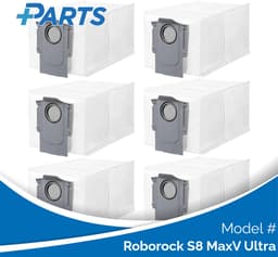 Roborock S8 MaxV Ultra Stofzakken (6 Stuks, Plus.Parts® alternatief voor 8.02.0239) — thumbnail 1